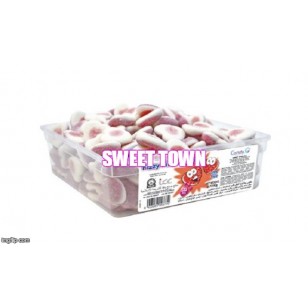 VIDAL FIZZY FILLED HEARTS JELLY GUM SWEETS Halal TUB 120 VIDAL FIZZY FILLED HEARTS JELLY GUM SWEETS Halal TUB 120